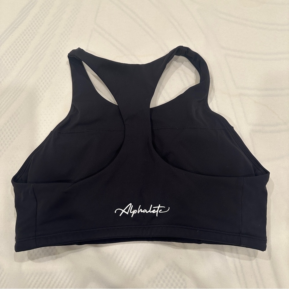 Alphalete Women's Black Racerback Sports Bra